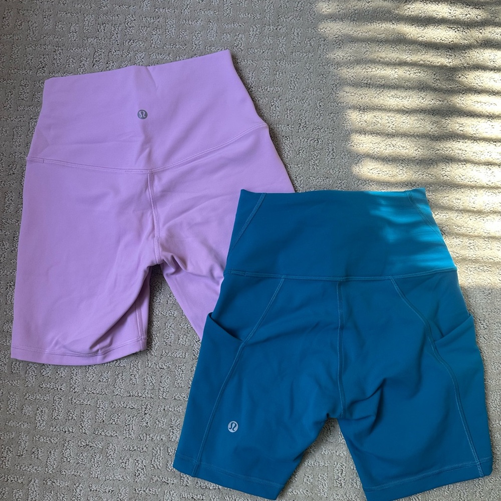 Lululemon high-Rise short 6” bundle